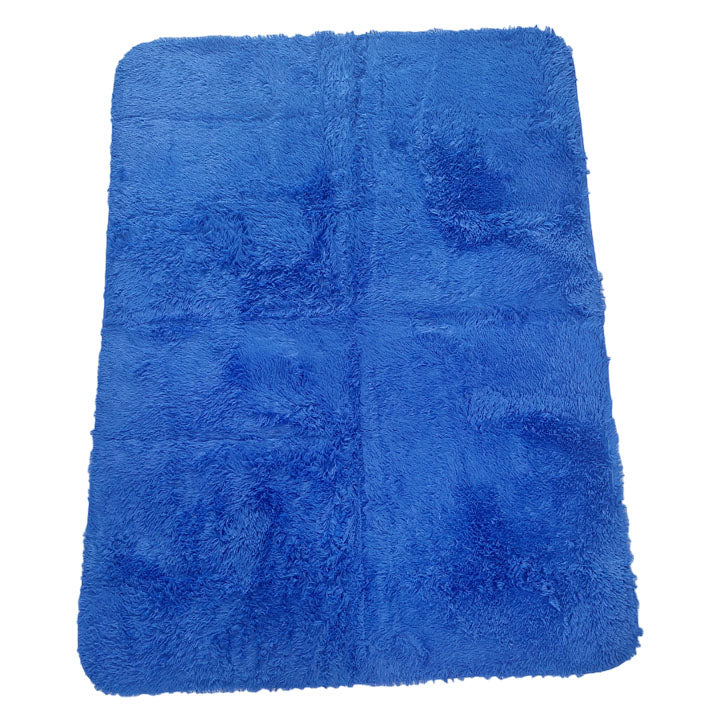 ALFOMBRAS TIPO PELUCHE AZUL REY